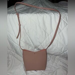 Anthropologie Samara Dusty Rose Vegan Leather Shoulder